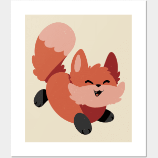 Happy Fox Posters and Art